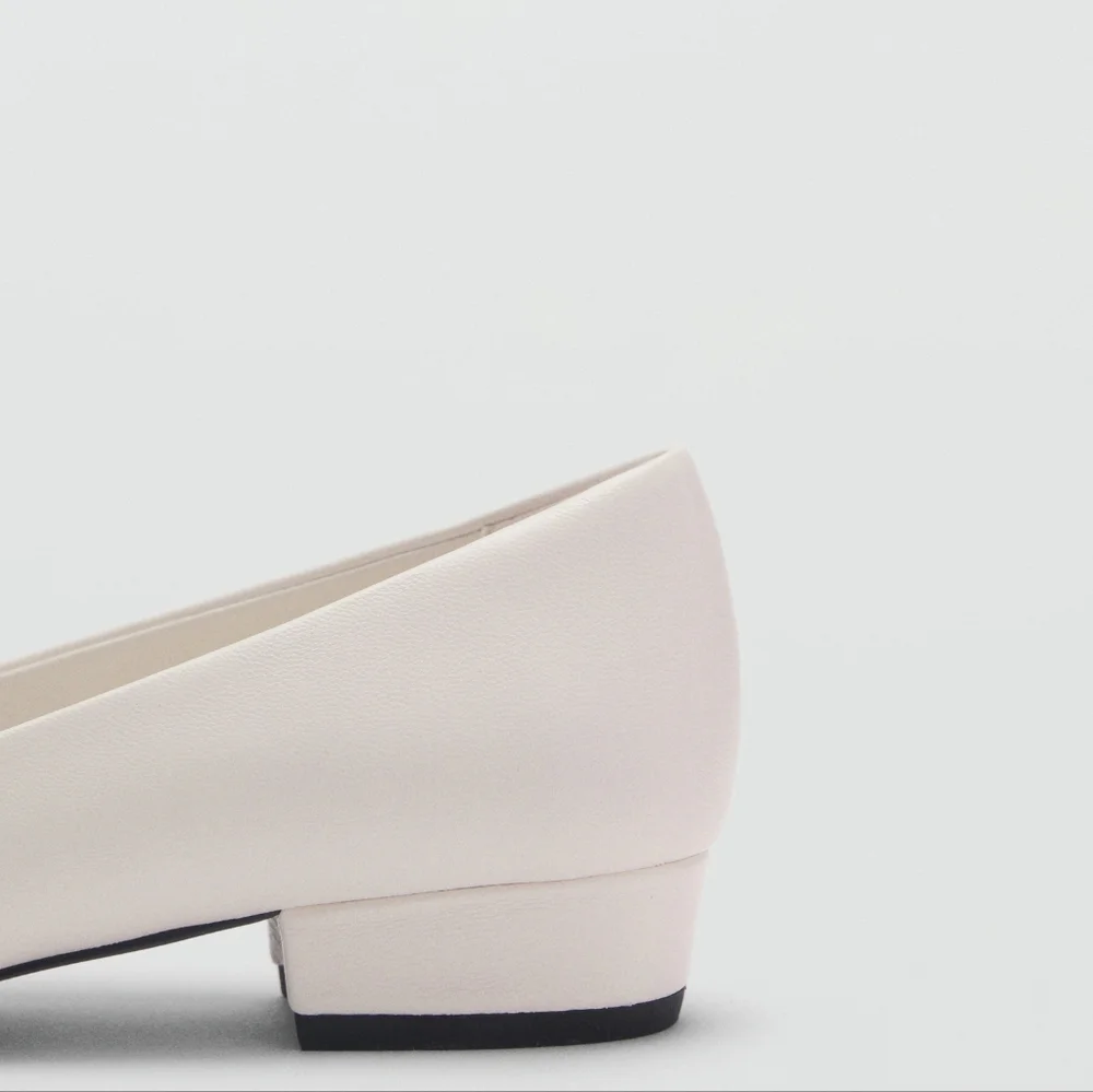 MANGO Open-toe Leather Shoes - Picture 3 of 10